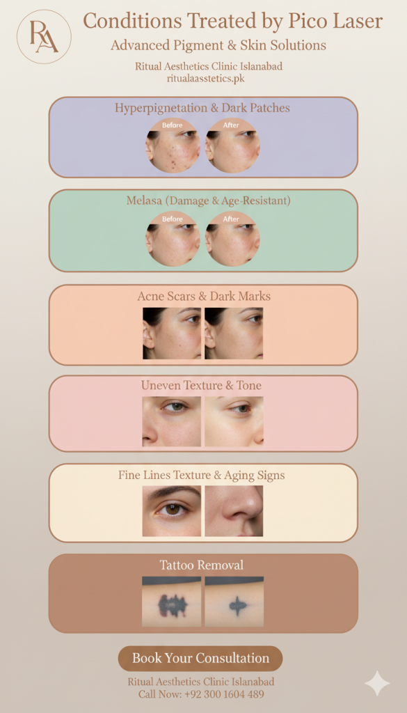 pico lasser treatment at Ritual Aesthetic Clinic islamabad