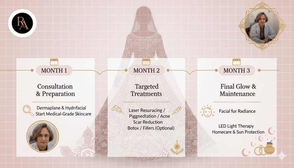 12-Week Bridal Skin Treatment Islamabad Roadmap at ritual aesthetics clinic islamabad