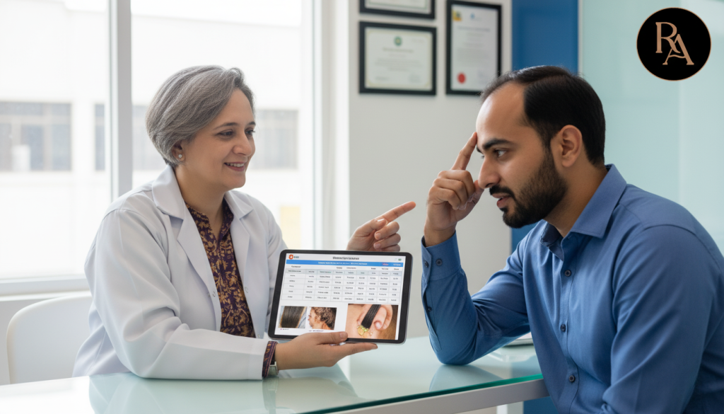 dr-danish-malik-dermatologist-cheaking-patirnt-at-ritual-aesthetic-clinicislamabad-rawalpindi-pakistan